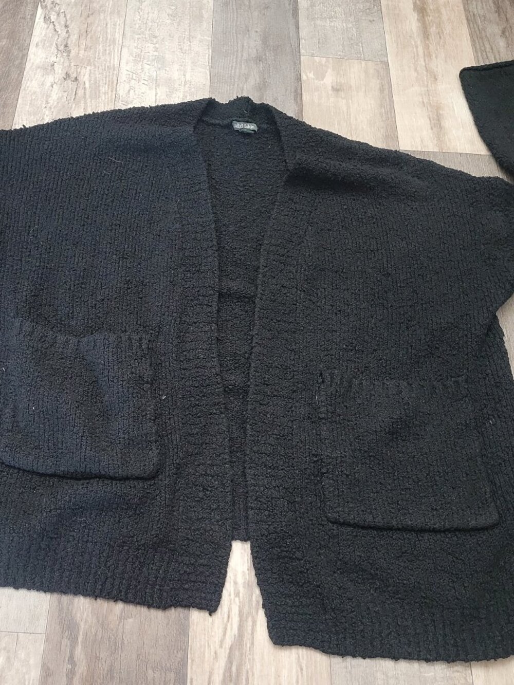 Wild Fable Knitted Cardigan with Front Pockets in Black, Size L